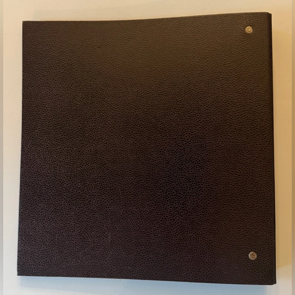 Martha Stewart Brown 3 Slant One Touch Easy D-Ring 1” Binder 11” x 11.5”